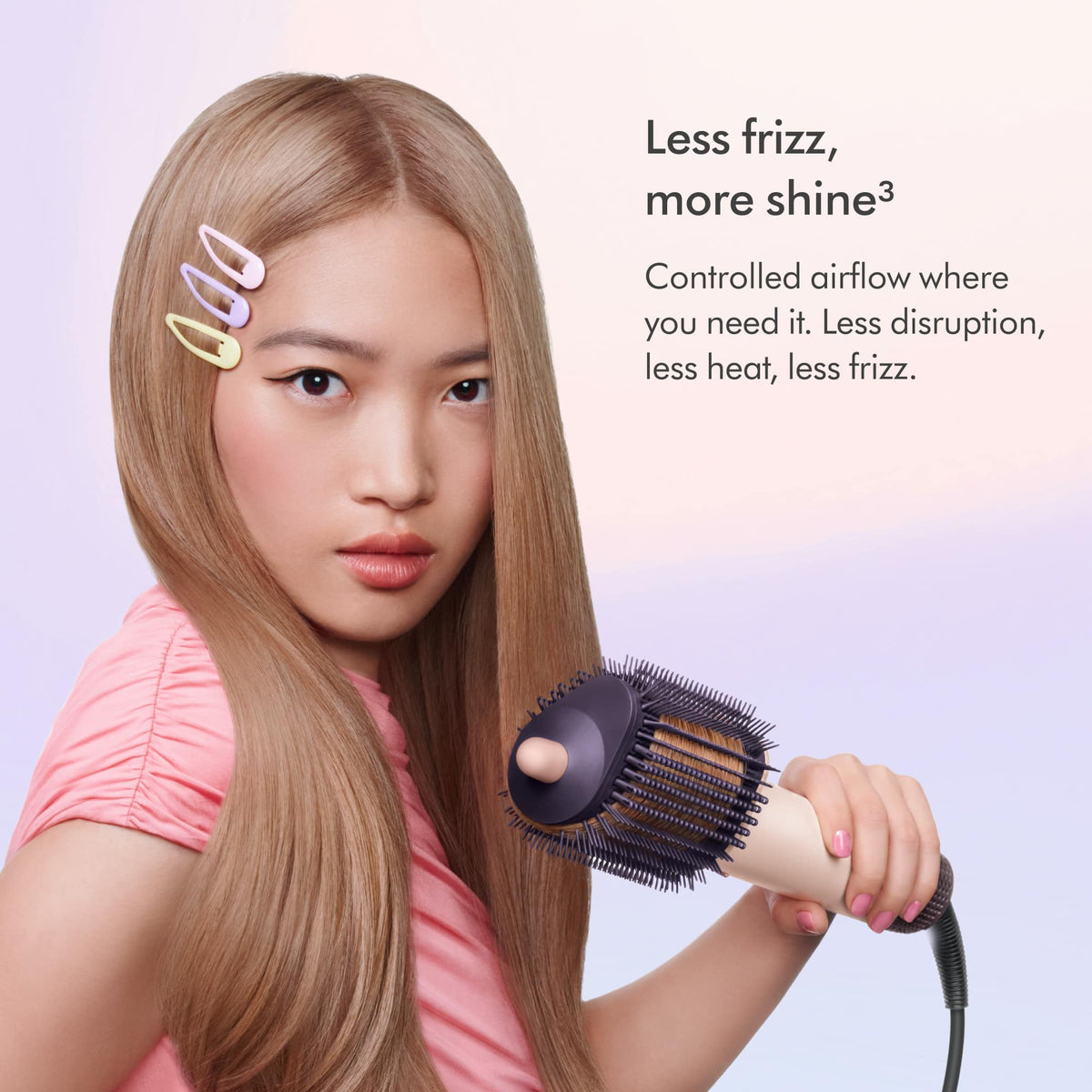 Dyson - AirSmooth Styling Brush For Faster Drying - Ceramic Pink / Rose Gold