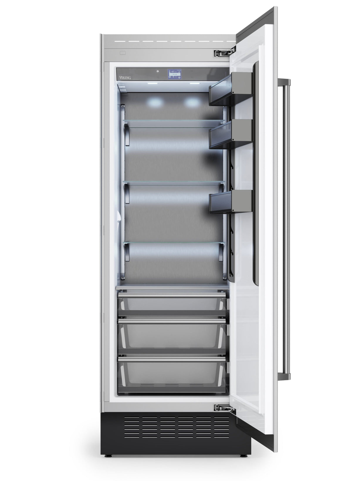 Viking - 30 in. Wide 30"W VEIL Integrated Counter-Depth All Refrigerator-Custom Panel _RH - Custom Panel Ready