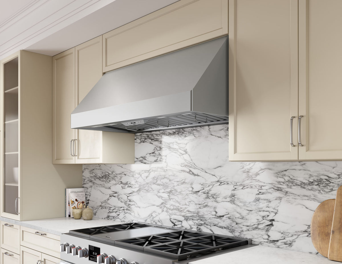 Zephyr - 42 inches - Convertible - Wall Range Hood - Stainless Steel