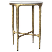 Prussia - Round Side Table - White Marble