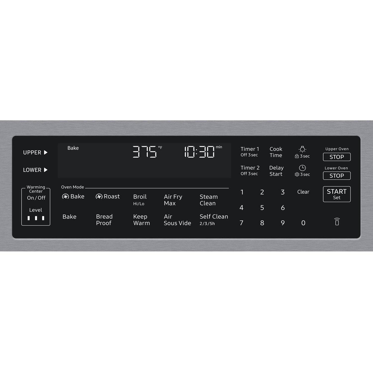 Samsung - Bespoke Smart Slide-In Electric Range with Flex Duo Oven and Dual True Convection - Stainless Steel