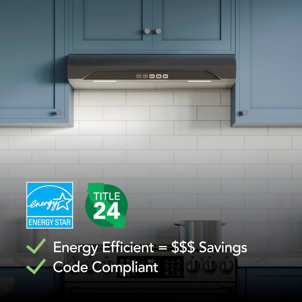 Broan - 30 inches - Convertible - Under cabinet Range Hood - Stainless Steel