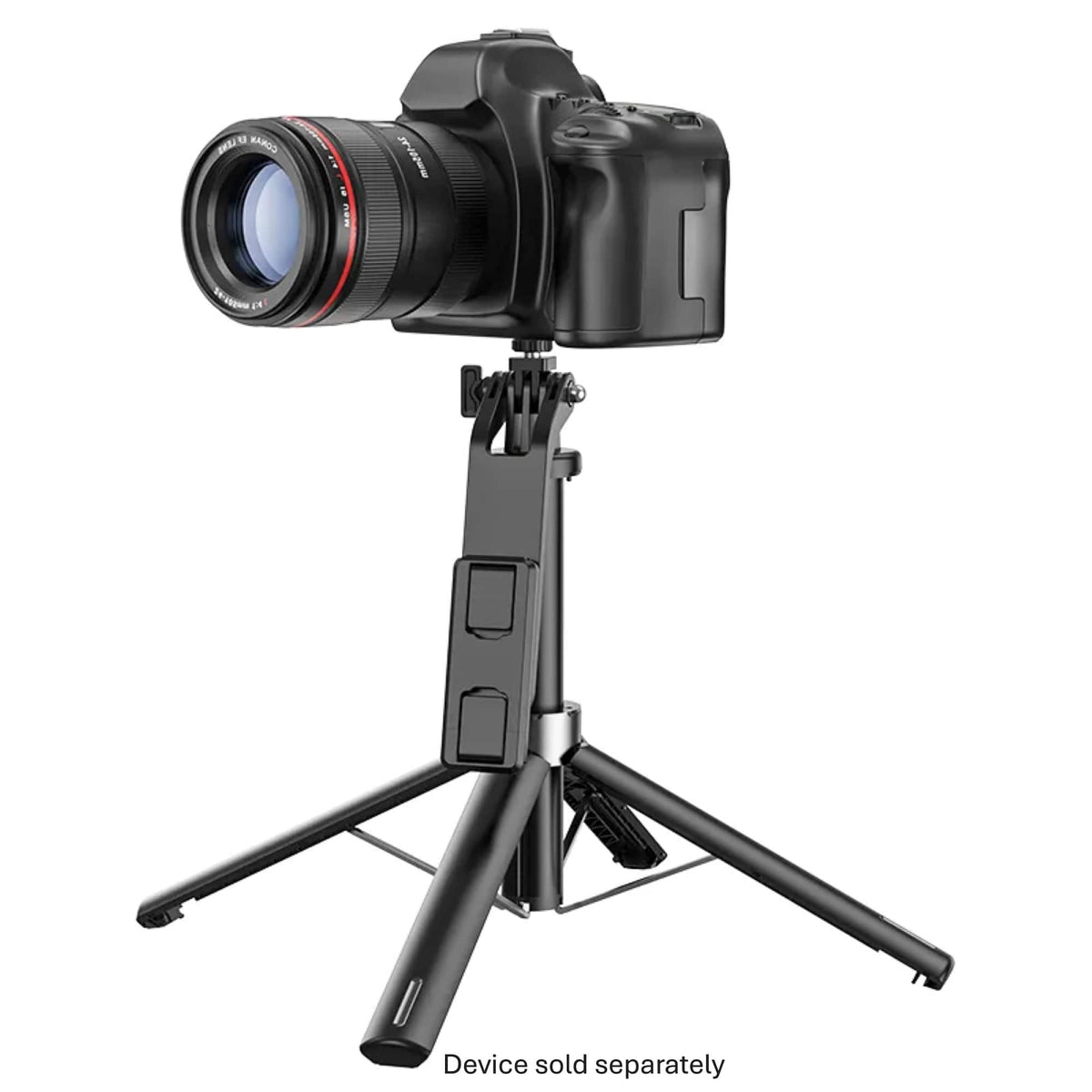 HOCO - 54" Expandable Selfie Stick and Tripod for Content Creators - Black