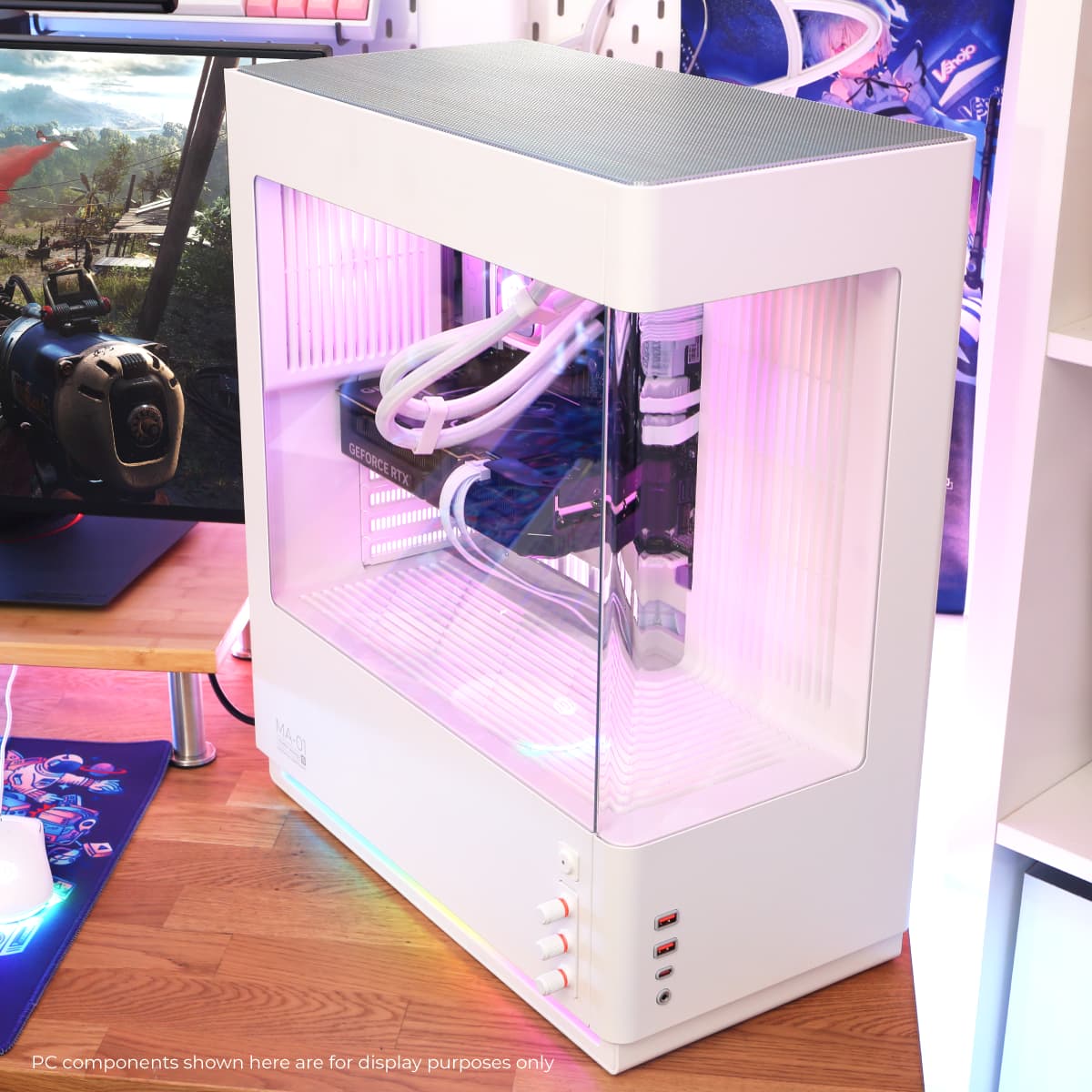 CyberPowerPC - Gaming Desktop - AMD Ryzen 7 9700F - NVIDIA GeForce RTX 5070 12GB - 32GB DDR5 - 1TB PCIe 4.0 SSD Storage - White