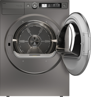 Asko - 5.2 cu. ft. Stackable Electric Vented Dryer - Butterfly Drying System, Soft Drum Technology, 18 Programs – - Titanium