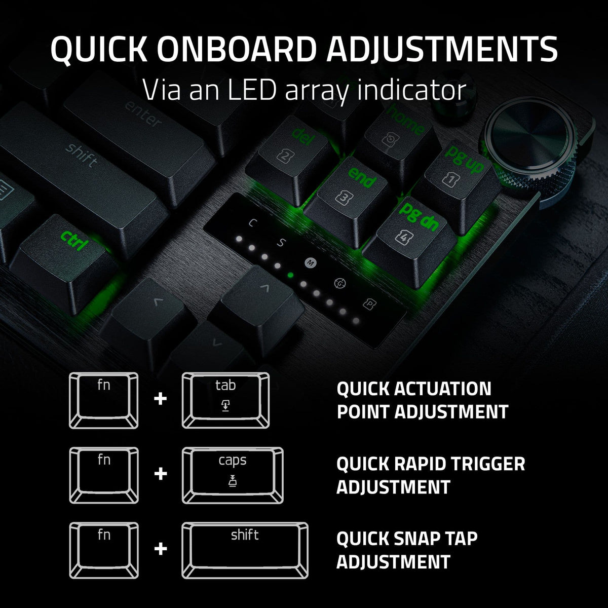 Razer - Huntsman V3 Pro TKL Wired Analog Optical Linear Switch Gaming Keyboard with Snap Tap - Black