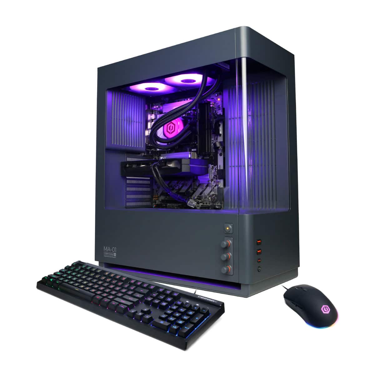 CyberPowerPC - Gaming Desktop - Intel Core Ultra 7 265F - NVIDIA GeForce RTX 5060 Ti 8GB - 16GB DDR5 - 1TB PCIe 4.0 SSD Storage - Gray