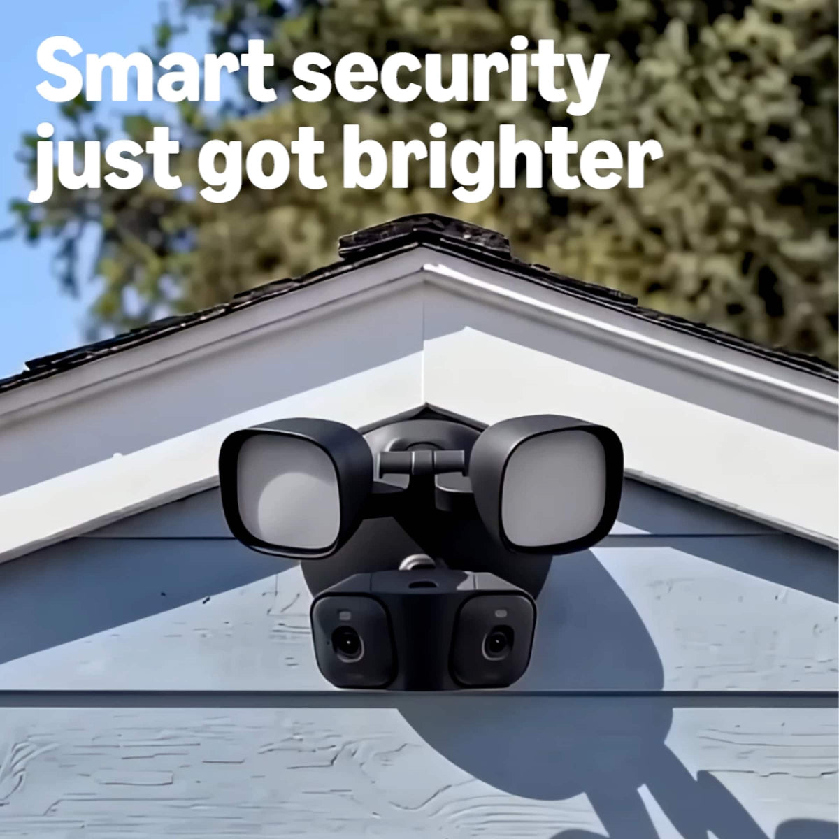 Blink - Arc 2K+ Wired Floodlight Camera (newest model) - Hard Wired smart security, 2K, 180° coverage – 2 cam, 1 mount - Black