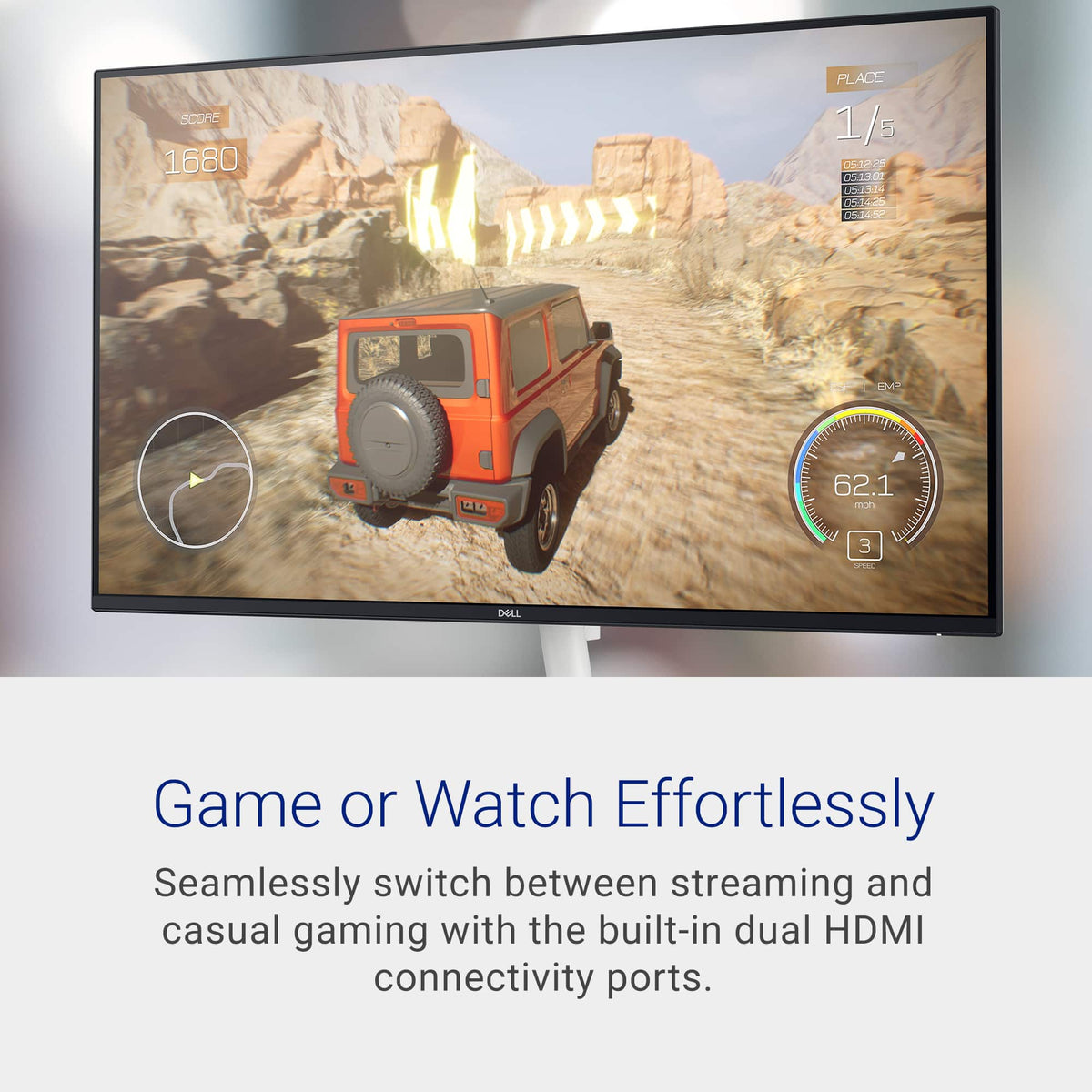Dell - S2725H 27" IPS LED FHD 100Hz 8ms Monitor (HDMI) - Ash White