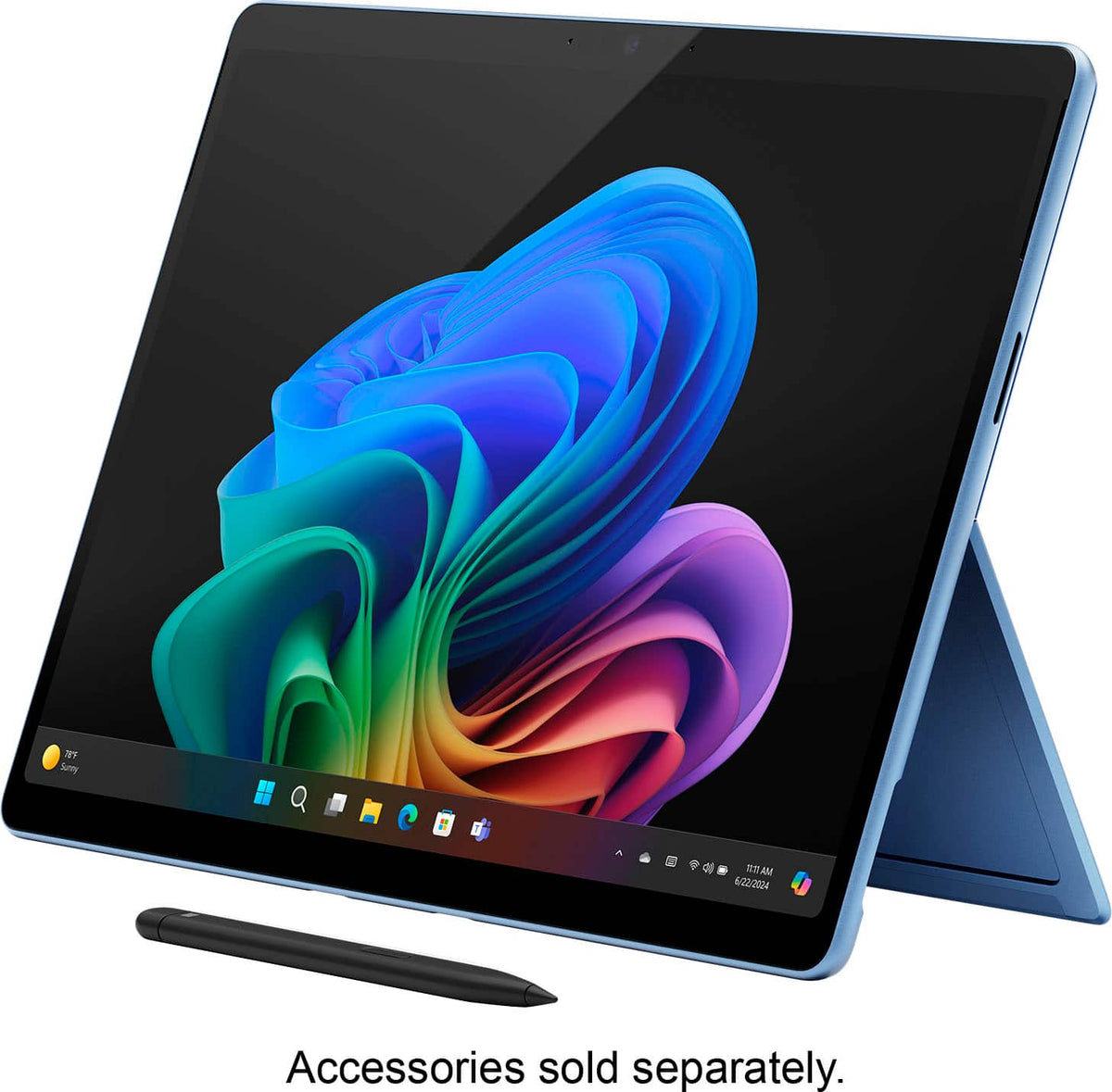 Microsoft - Surface Pro - Copilot+ PC - 13” OLED Touchscreen - Snapdragon X Elite - 16GB Memory - 512GB SSD - Device Only (11th Ed) - Sapphire