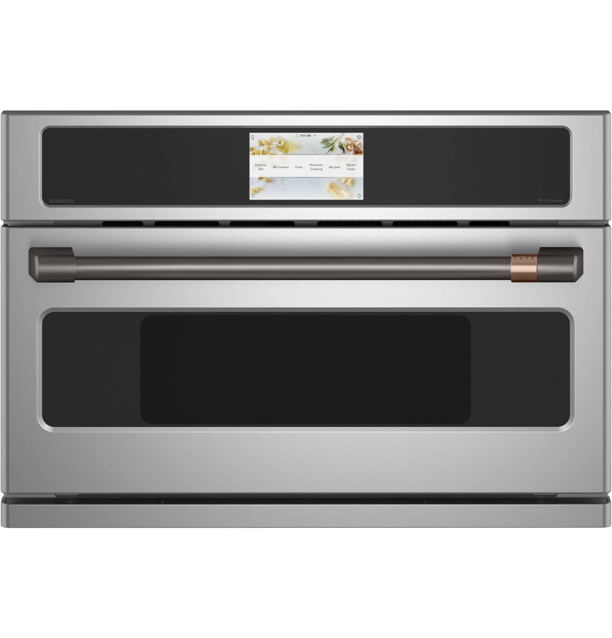 Café - 1.7 Cu. Ft. Convection Built-In Microwave with Sensor Cooking and 240V Five in One Advantium Technology - Stainless Steel