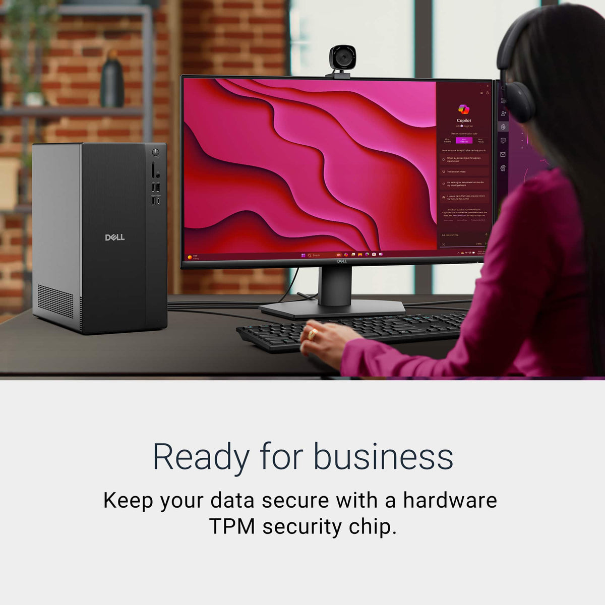 Dell - Desktop - Intel Core Ultra 7 Series 2 265 2025 - 32GB Memory - 2TB Storage - Black