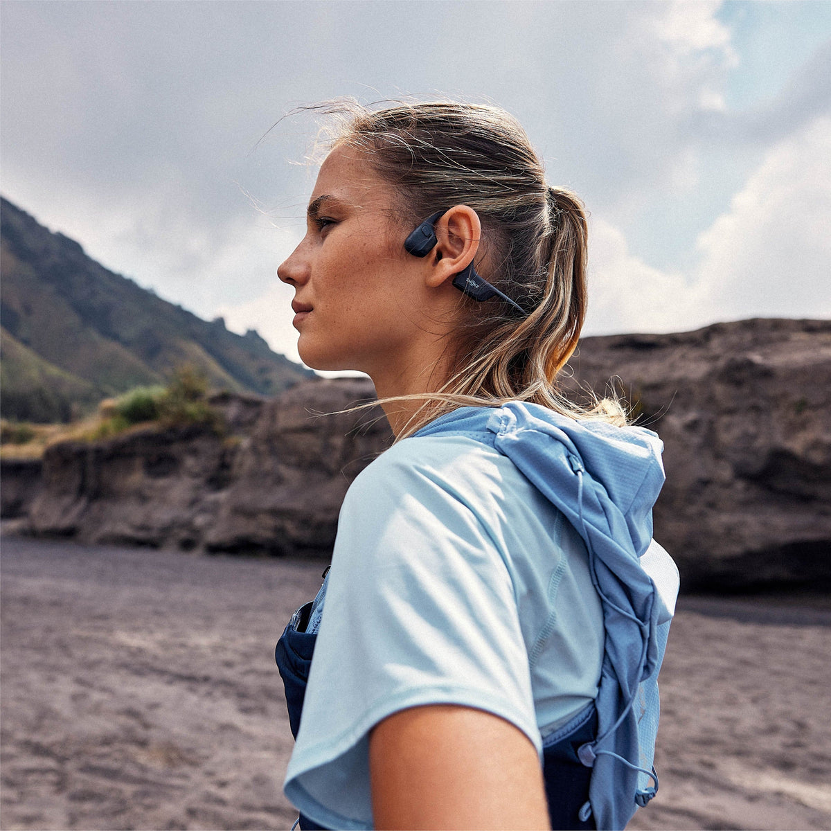 Shokz - OpenRun Pro 2 Mini Wireless Bone Conduction Open-Ear Bluetooth Sports Headphones - Black