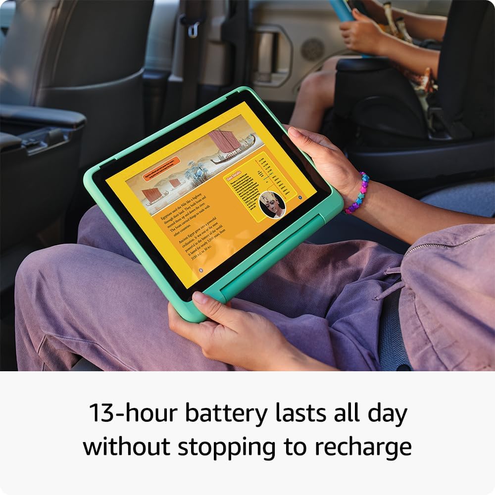 Amazon - Fire HD 10 Kids Pro - 10.1" Tablet (2023 Release) - 32GB with Wi-Fi - Happy Day