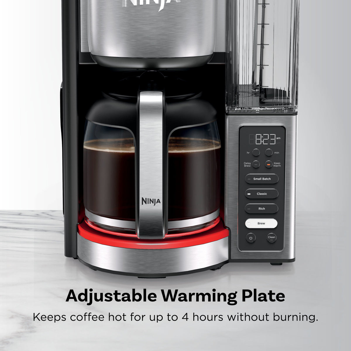 Ninja - Fresh Brew 14-Cup Programmable Coffee Maker - Stainless Steel