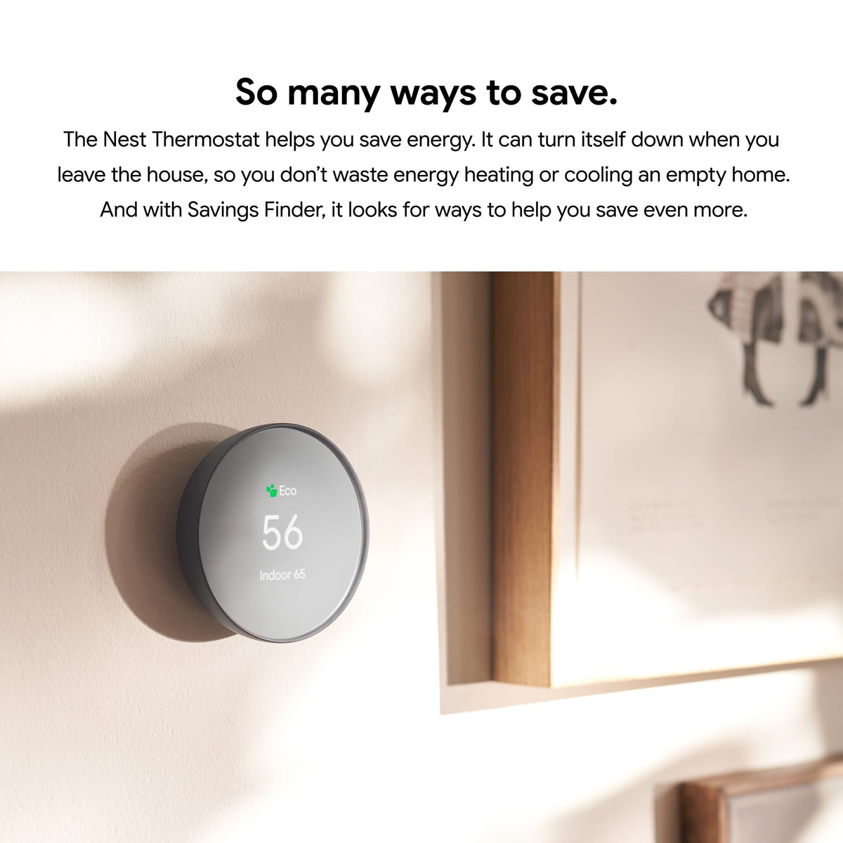 Google - Nest Thermostat - Programmable Wi-Fi Smart Thermostat - Charcoal