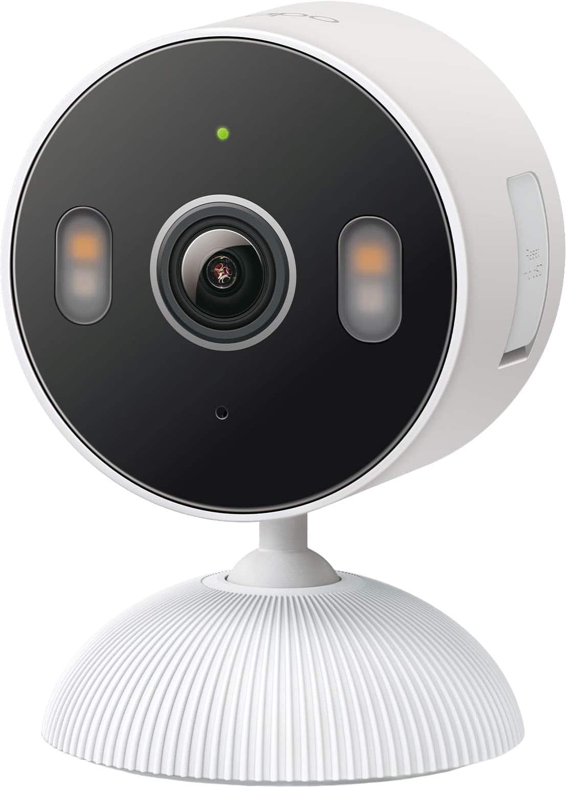 TP-Link - Tapo Indoor/Outdoor 2K Crystal-Clear Video, Plug-In Security Camera with Advanced AI and Night Vision - No Monthly Fees - White