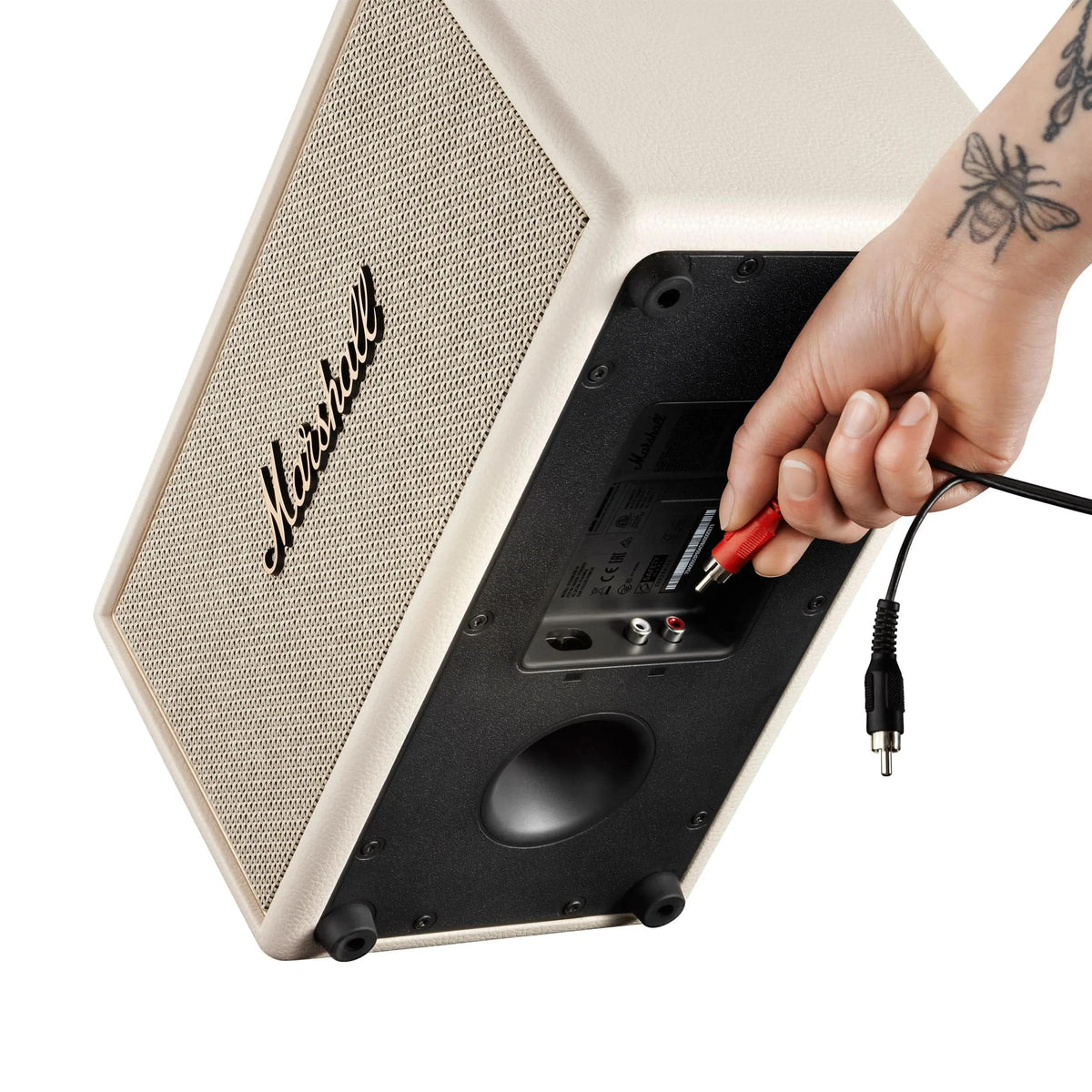 Marshall - Stanmore IV Bluetooth Home Speaker with Volume / Bass / Treble Controls and 3.5 mm Auxilary / RCA Inputs - Cream