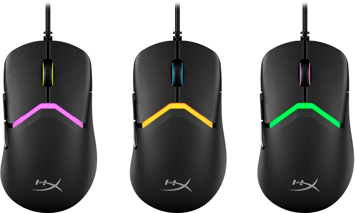 HyperX - Pulsefire Saga Lightweight Wired Optical Gaming Mouse with RGB Lighting - Wired - Black