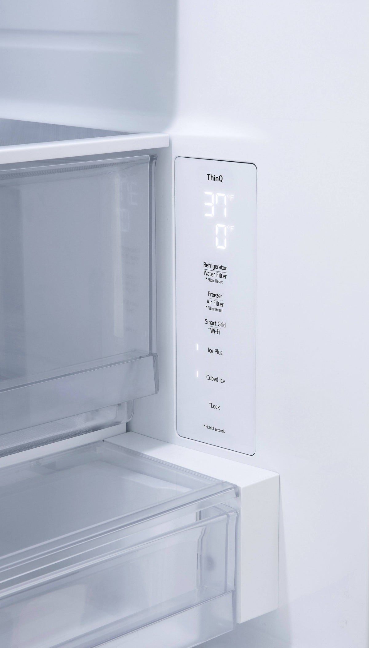 LG - 36-in Wide Counter-Depth MAX 26.5 Cu. Ft. French Door Smart Refrigerator with Internal Water - Stainless Steel