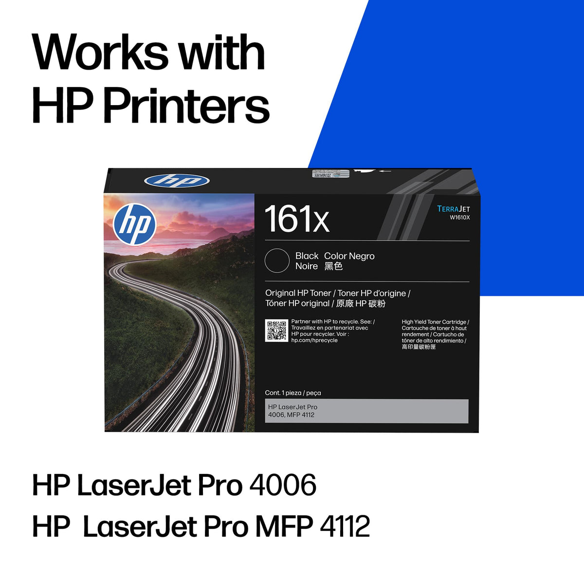 HP - 161X High-Yield Toner Cartridge - Black