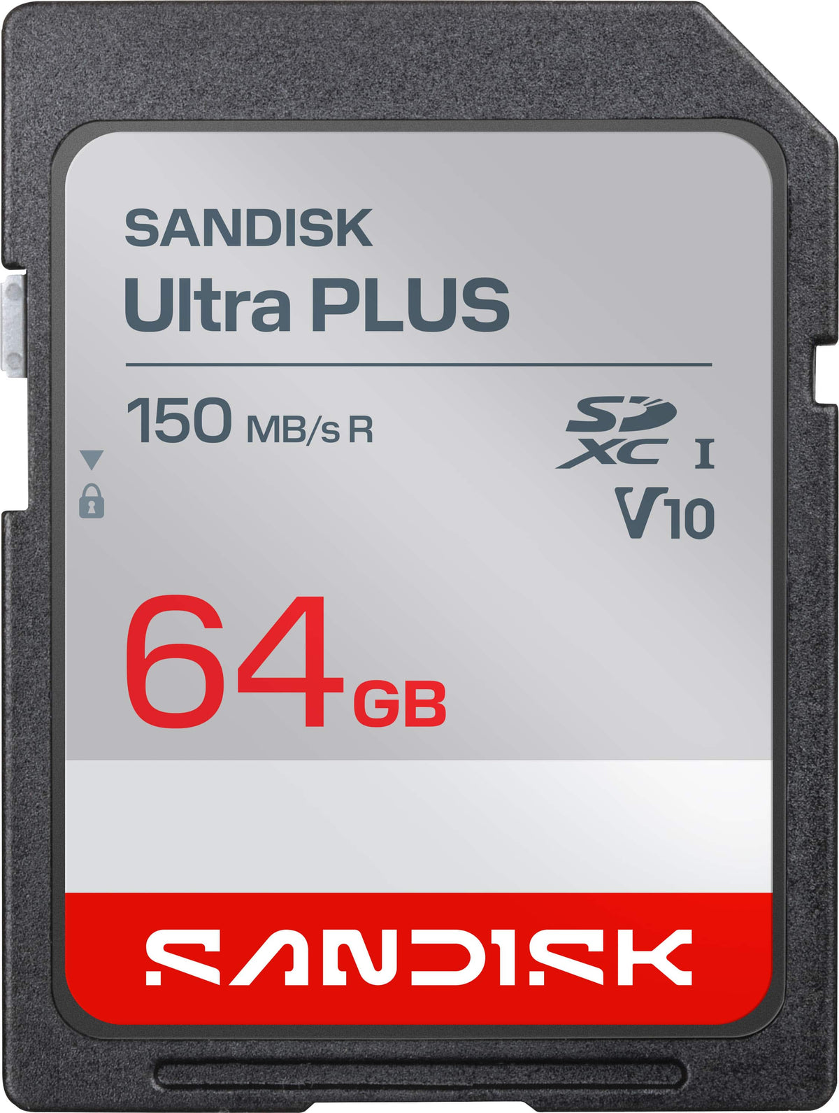 SANDISK - 64GB ULTRA PLUS SDHC UHS-I CARD AND SDXC UHS-I CARD
