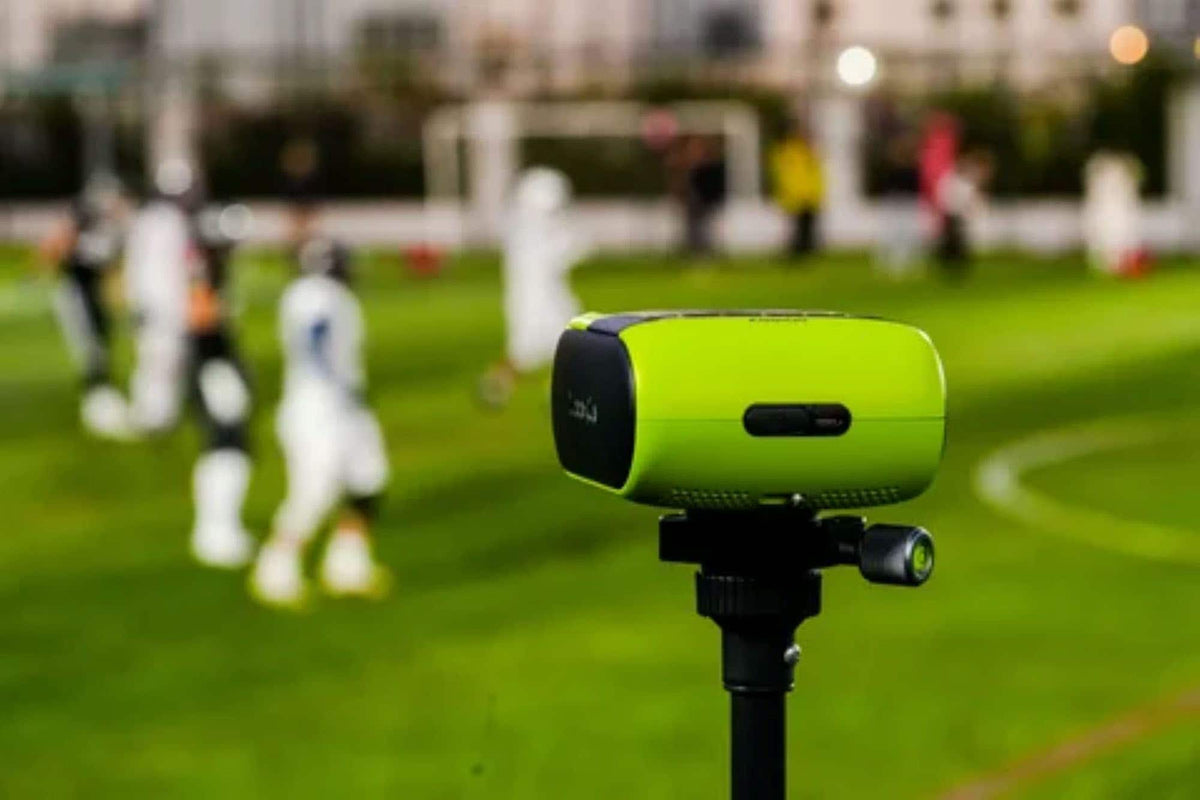 XbotGo - Falcon AI Sports Camera, 4K Auto-Tracking Action Cam for Team Sports, Dual Lens with Live Streaming, No Subscription - Edge Green