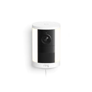 Ring - Spotlight Cam, Plug-In (newest model), Wide-Angle Retinal 2K Video, 6x Enhanced Zoom, Motion-Activated Spotlights - White