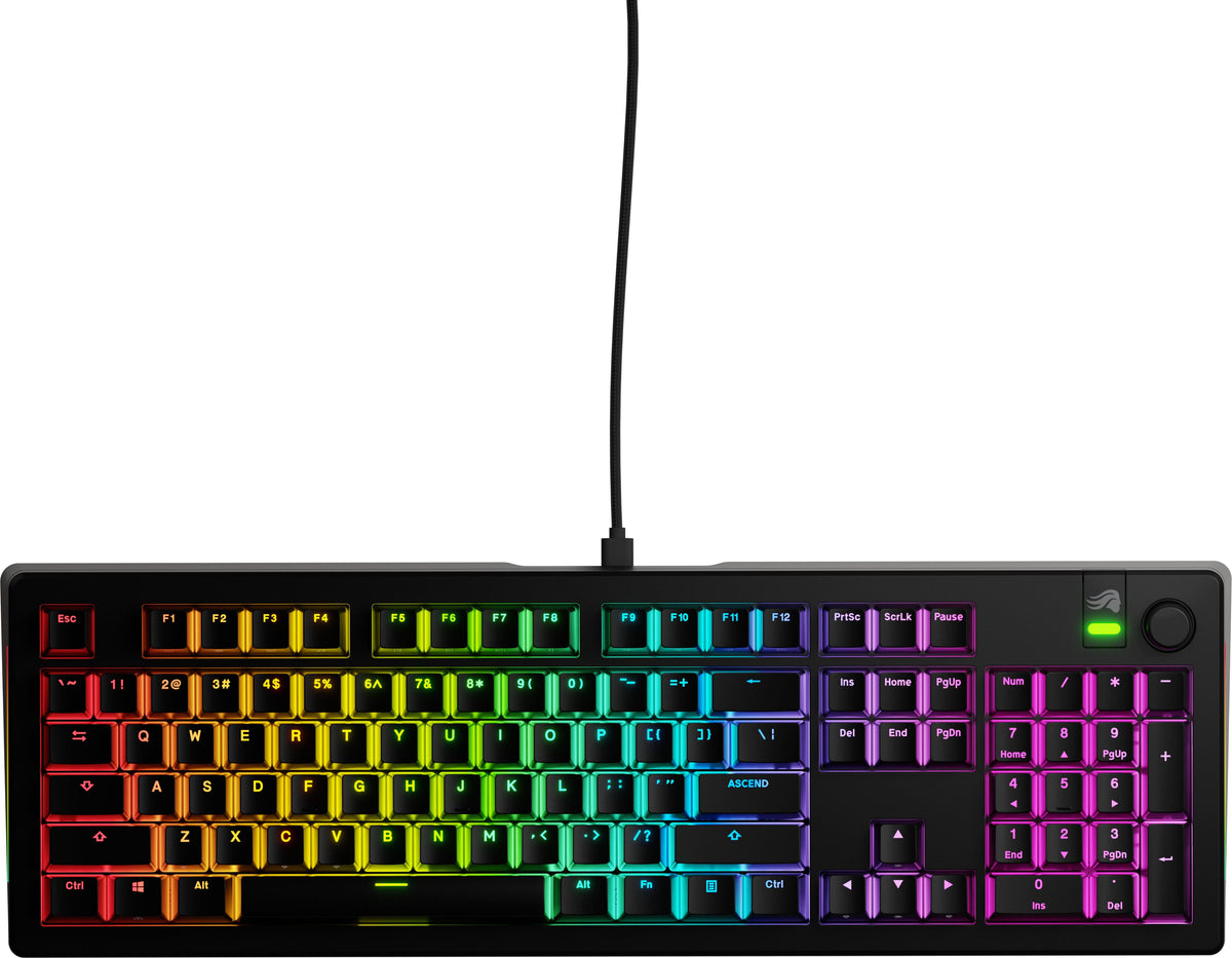 Glorious - GMMK 3 100% Wired Mechanical Linear Switch Gaming Keyboard with Hot-swappable Switches - Black