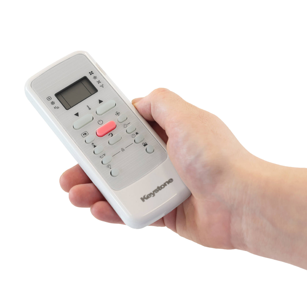 Keystone - 14,000 BTU 230V Through-the-Wall Air Conditioner with Follow Me LCD Remote Control - White