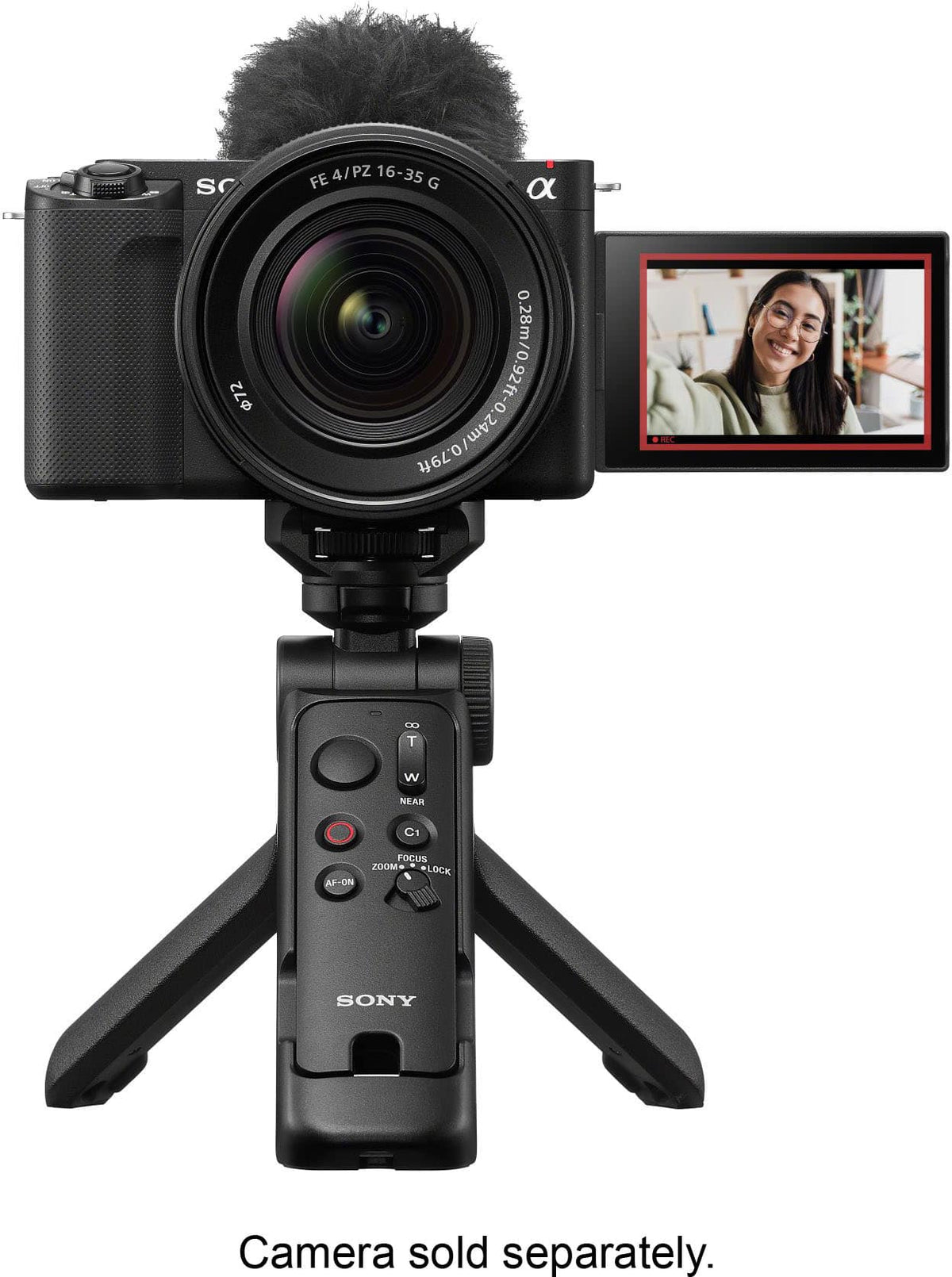 Sony - GP-VPT3 Multi-function Bluetooth® Shooting Grip, Tripod and Remote Comander - Black