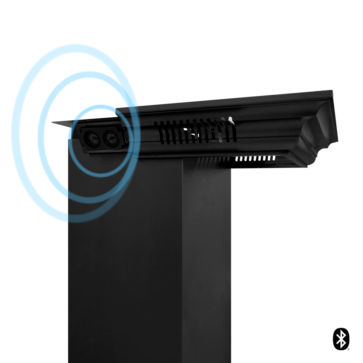 ZLINE - 24 inches - Externally Vented - Wall Range Hood - Black Stainless Steel