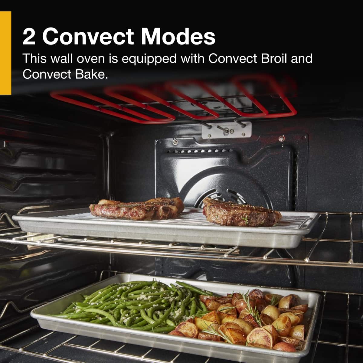 Whirlpool - 30" Built-In Single Electric Convection Wall Oven with Air Fry When Connected - Stainless Steel