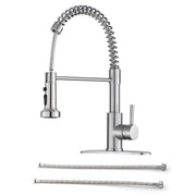 Kitchen Faucet With Pull Down Spray Head - Brushed Nickel