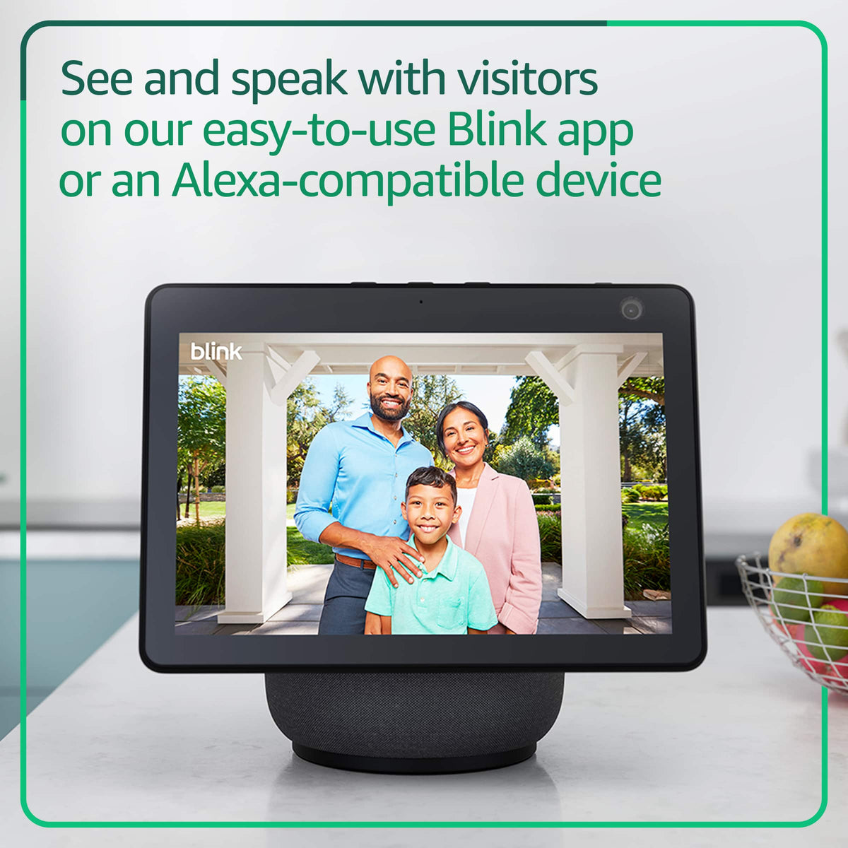 Blink - Video Doorbell - Head-to-toe HD view, two-year battery, simple setup, Sync Module Core included - White