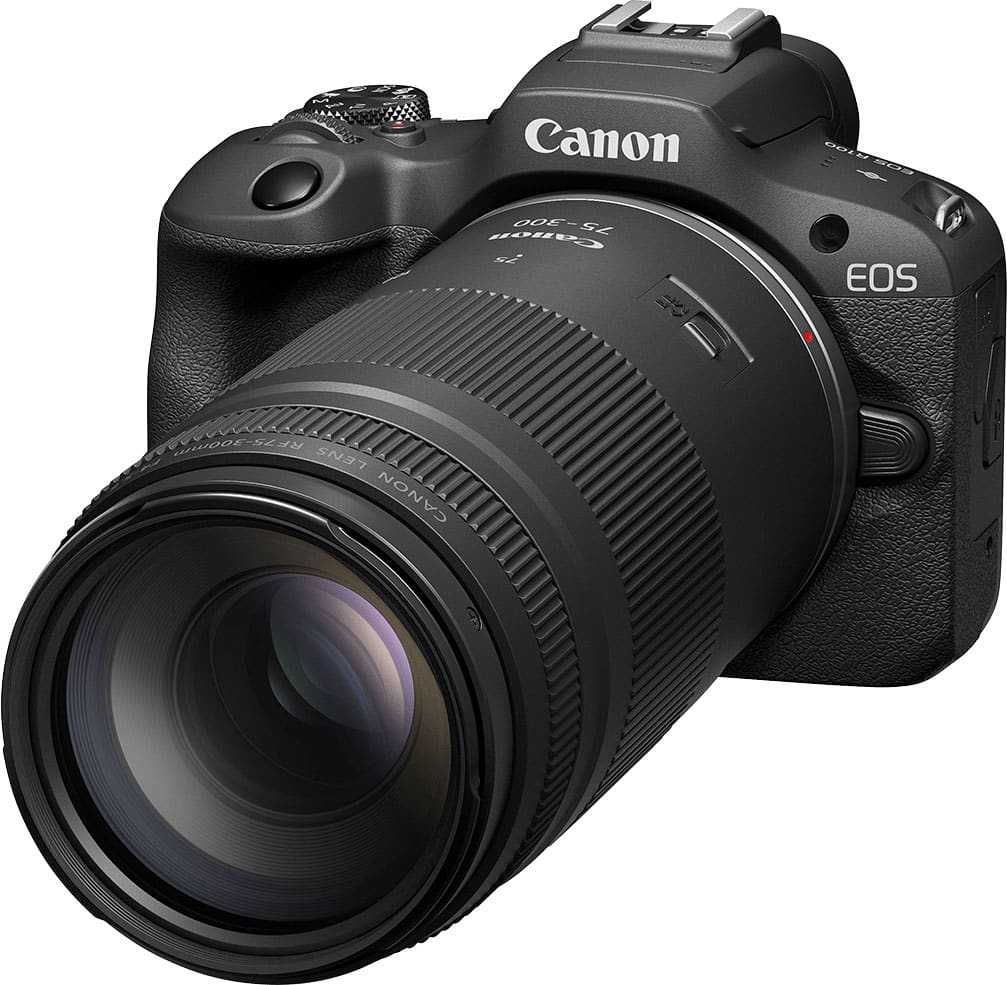 Canon - RF75-300mm F4-5.6mm Telephoto Zoom Lens for EOS R-Series Cameras - Black