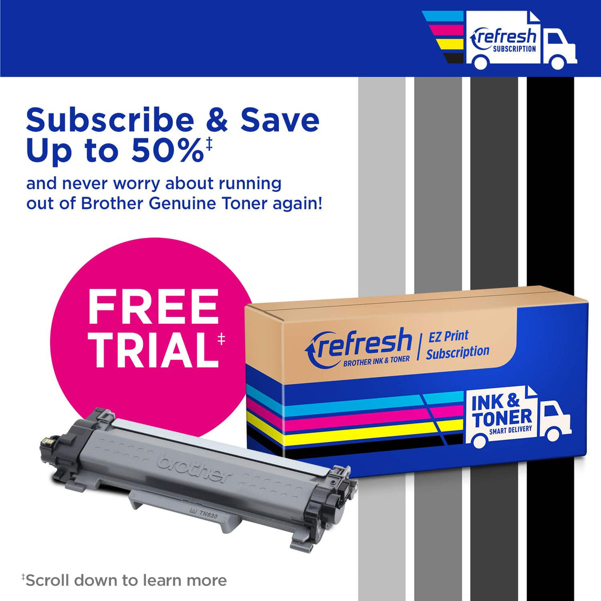 Brother - TN830XL 2-Pack High-Yield Toner Cartridges - Black