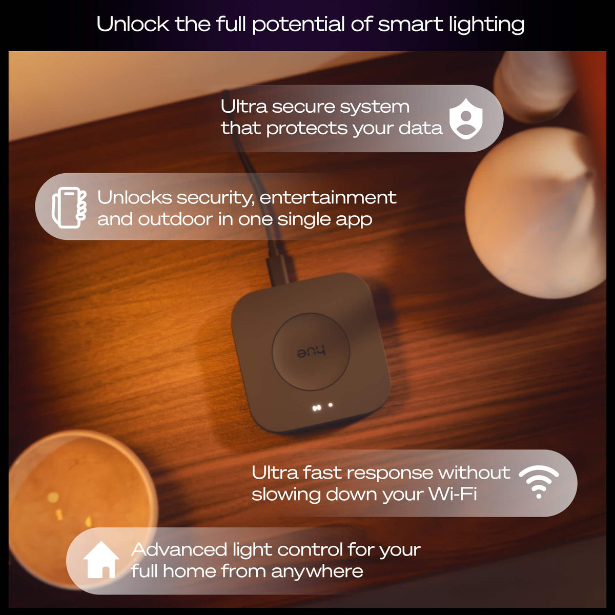 Philips - Hue Bridge Pro - Black