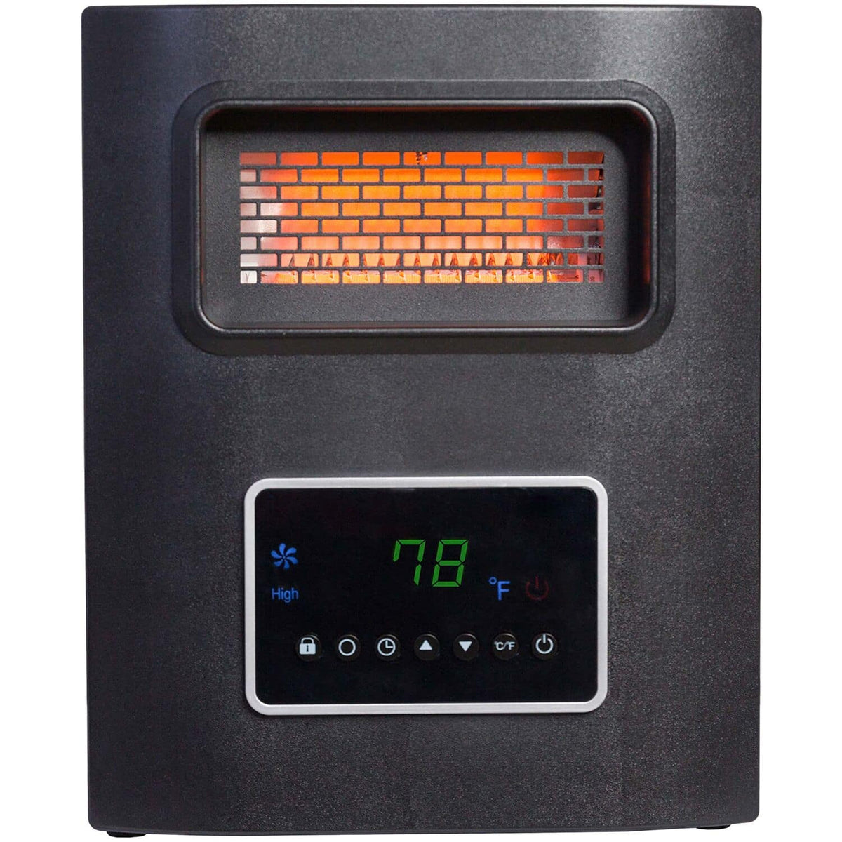 Lifesmart - 4-Wrapped Element Infrared Heater with USB Charging - Black