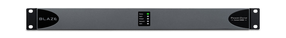 Sonance - Blaze PowerZone Connect 1008D – 1000 W DSP-enabled Class-D amplifier with 8 channels and Dante (Each) - Black