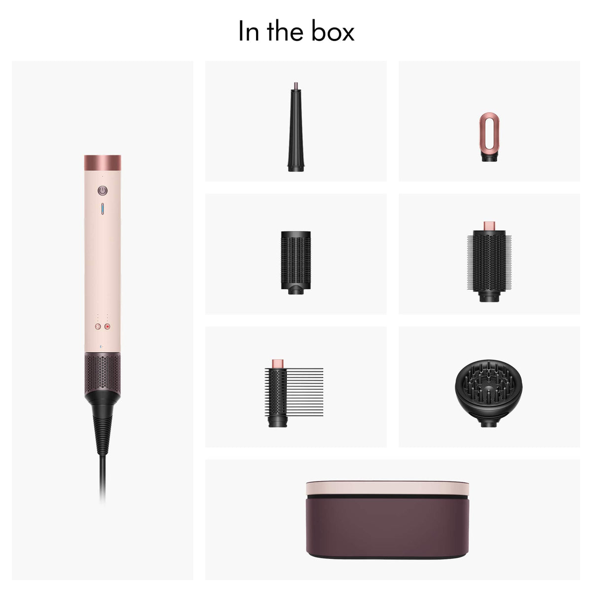 Dyson - Airwrap Co-anda2x Multi-Styler and Dryer For Curly+Coily Hair - Ceramic Pink / Rose Gold