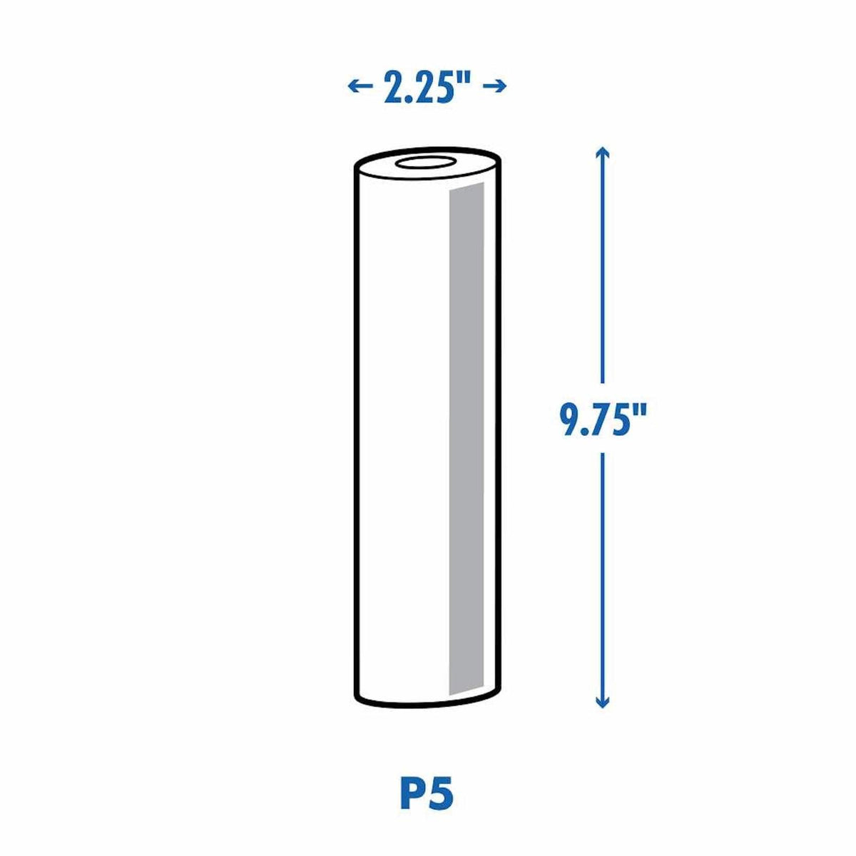 Culligan - Fine Whole home Standard 3/4" Replacement Filter 2 Pack - Brown