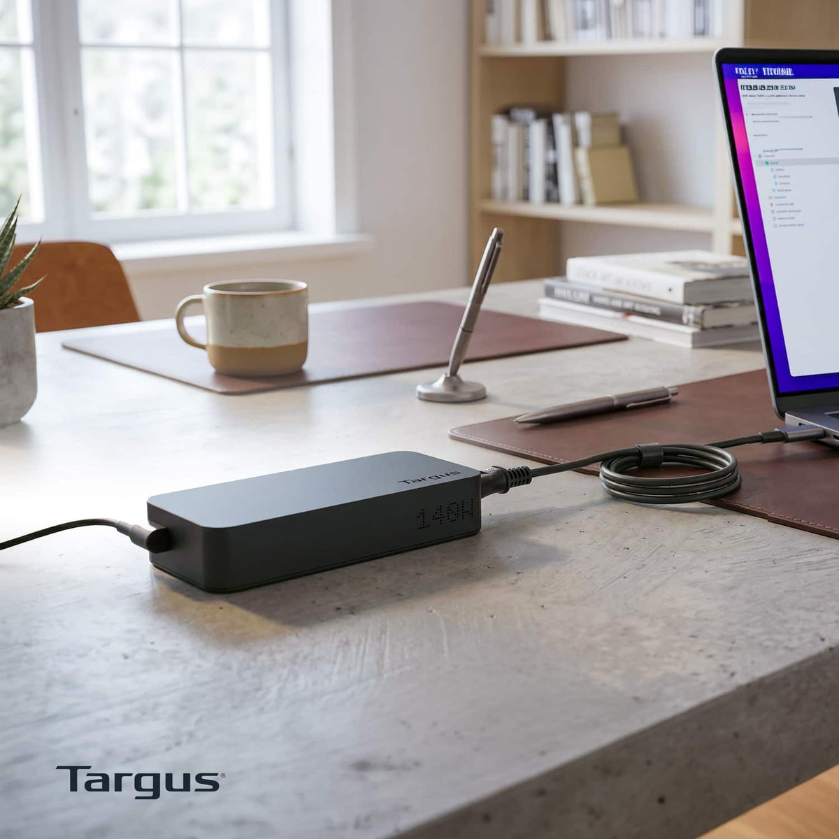 Targus - 140W USB-C Charger, PD 3.1 EPR - Black