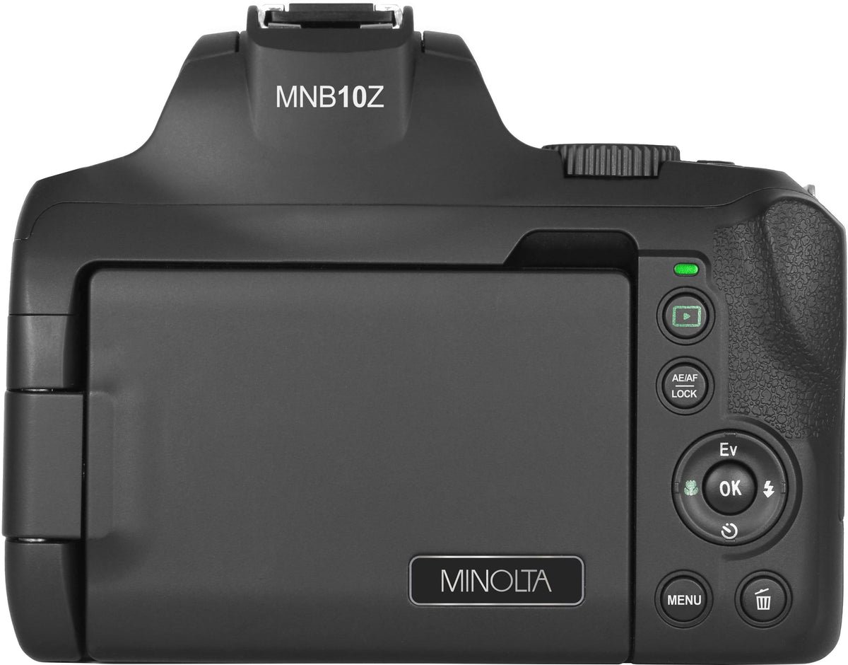 Minolta - MNB10Z 64.0 Megapixel 4K Bridge Camera with 10x Optical Zoom Lens - Black