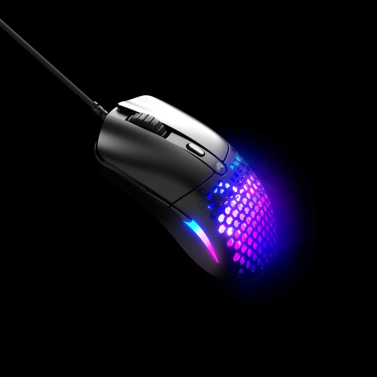 Glorious - Model O Eternal Lightweight Wired Optical Gaming Mouse with Dual-Zone RGB Lighting - Wired - Matte Black