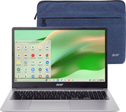 Acer - Chromebook 315 - 15.6" Full HD Laptop - Intel Celeron N4500 - 4GB LPDDR4X - 64GB eMMC - Protective Sleeve – - Silver