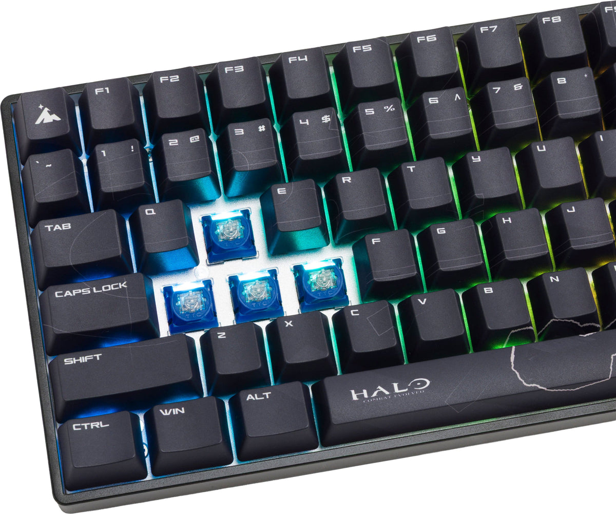 Higround - Basecamp 96+ 96% Wired Mechanical Lubed TTC Neptune Switch Gaming Keyboard with RGB Backlighting - Halo - Sniper Evolved