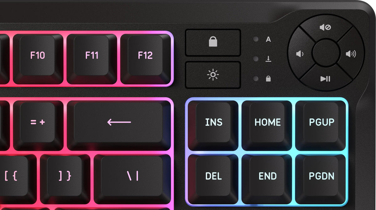 CORSAIR - K55 CORE TKL RGB Gaming Keyboard – 8-Zone RGB – Tenkeyless - Black