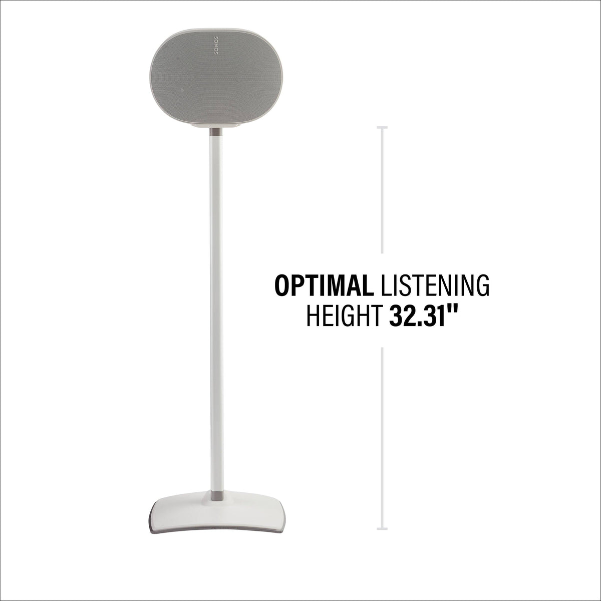 Sanus - Wireless Speaker Stands for Sonos Era 300 (Pair) - White
