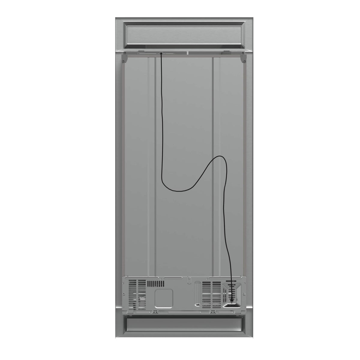 Forno Appliances - 37 in. Wide Salerno 15.6 Cu. Ft. Built-In Side-by-Side Refrigerator with Spill-proof Shelves - Stainless Steel VCM